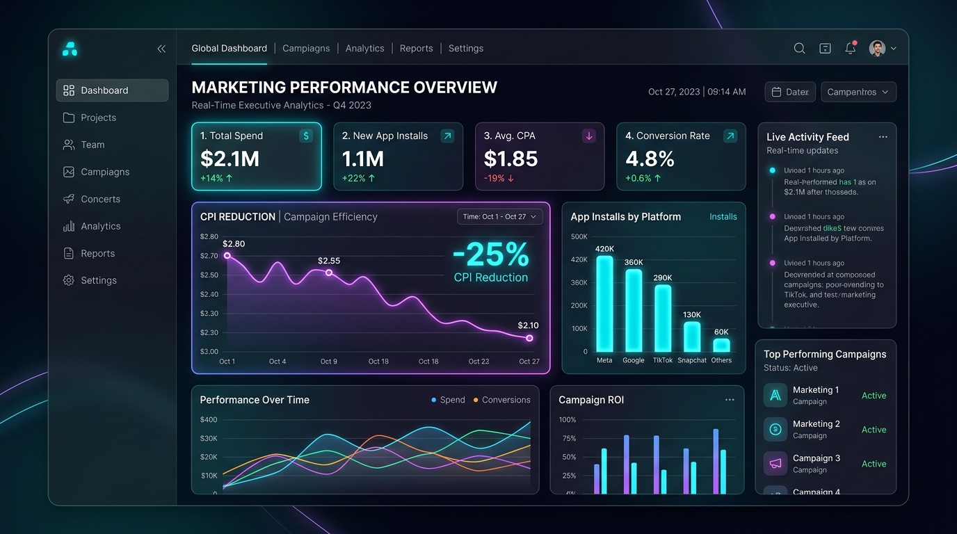 Fclick Marketing Dashboard