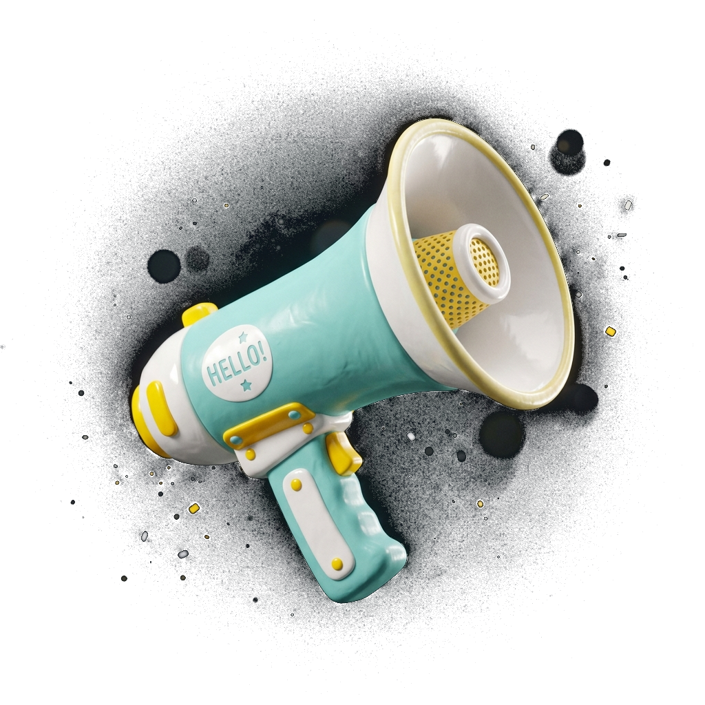 3D Megaphone Prop